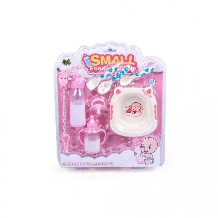 Комплект аксесоари за кукла, Лена, 8 части, многоцветни, 25x28x4.5 см