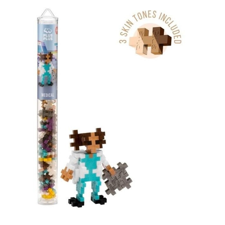 Set de constructie, Plus-Plus, 100 elemente, ecologic, 41x278 mm