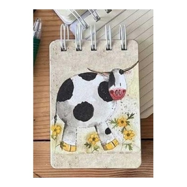 A7-es füzet, Alex Clark, Dorothy tehén, zsebbel, 119x85mm