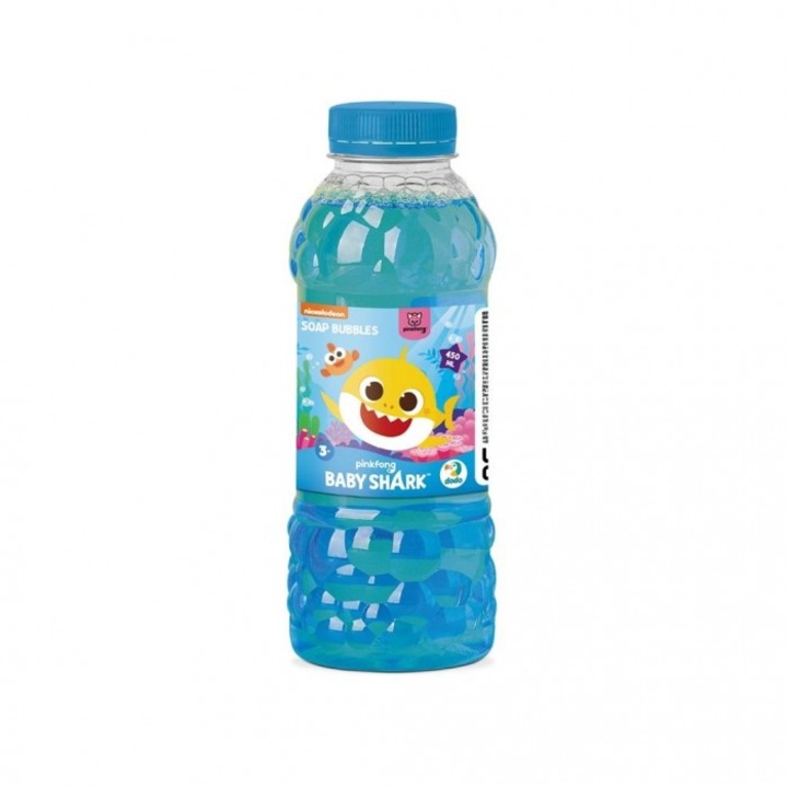 Solutie pentru baloane de sapun Baby Shark, Dodo, 450ml, 3 ani+