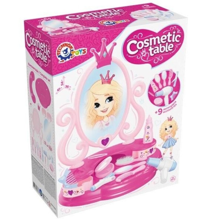 Fésülködő asztal lányoknak TechnoK, Pink, 395x494 mm