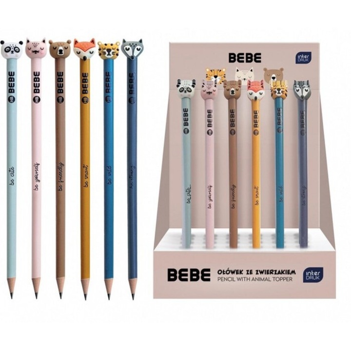 Set creioane cu animale BB Friends, Ateneum, 24 bucati, 202x167mm