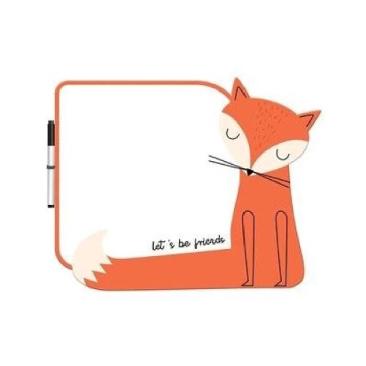 Tablica stersa cu burete Interdruk BB, 27.4x34.3cm, set cu marker, pentru copii