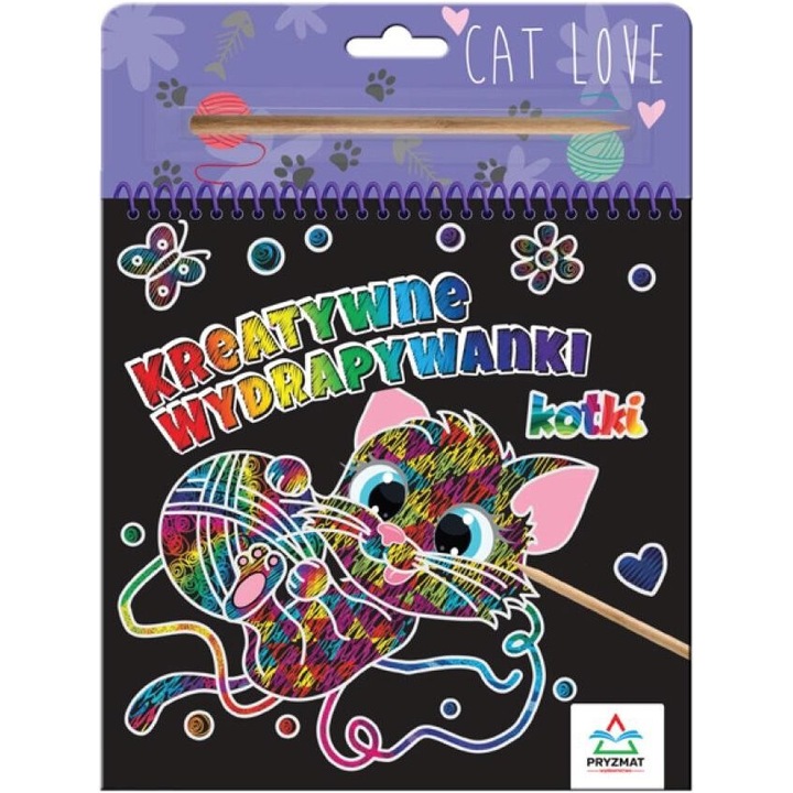 Carte interactiva Kreatywne wydrapywanki. Kotki, praca zbiorowa, 2024