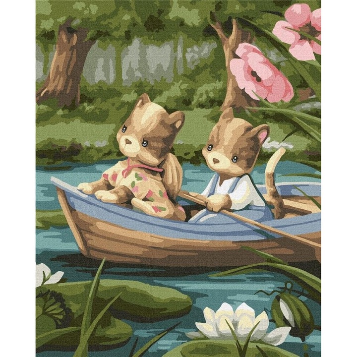 Set Pictura pe Numere, Ideyka, 40x50cm, Multicolor