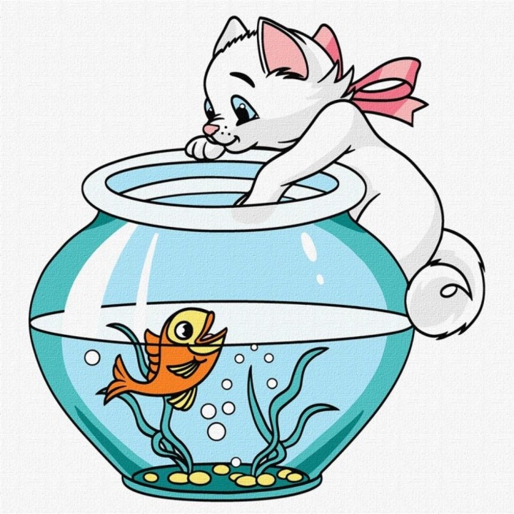 Set pictura pe numere Ideyka, 30x30cm, +7 ani