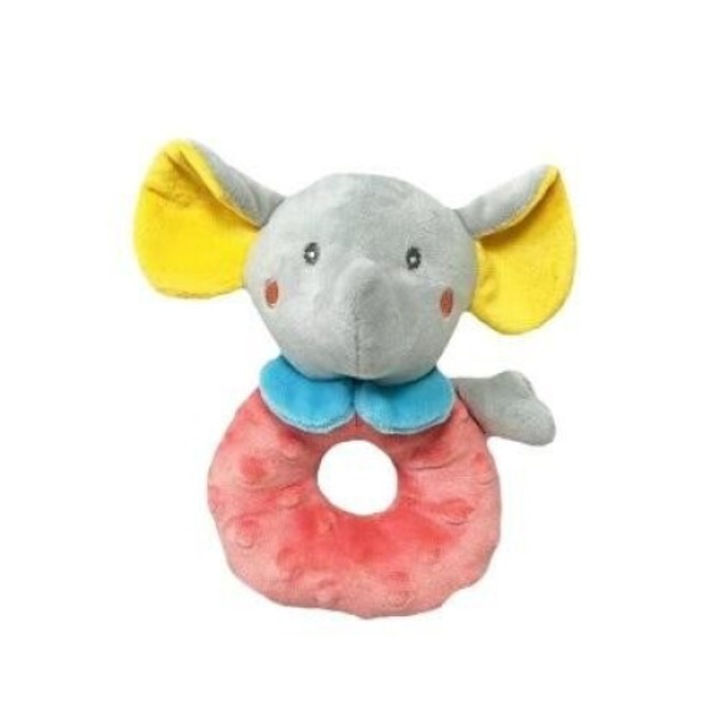 Tulilo csörgő játék, elefánt, 18 cm, többszínű