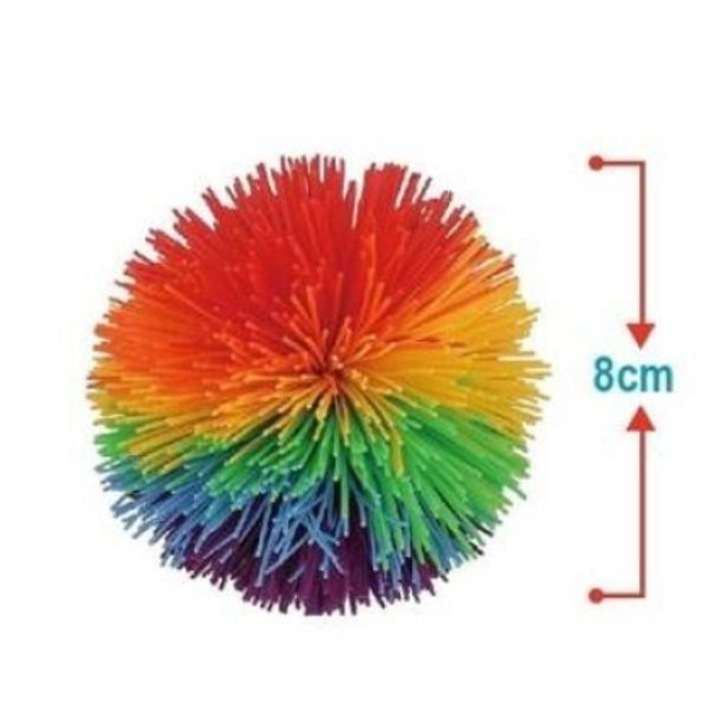 Köntös bolyhos labda, 8cm, többszínű