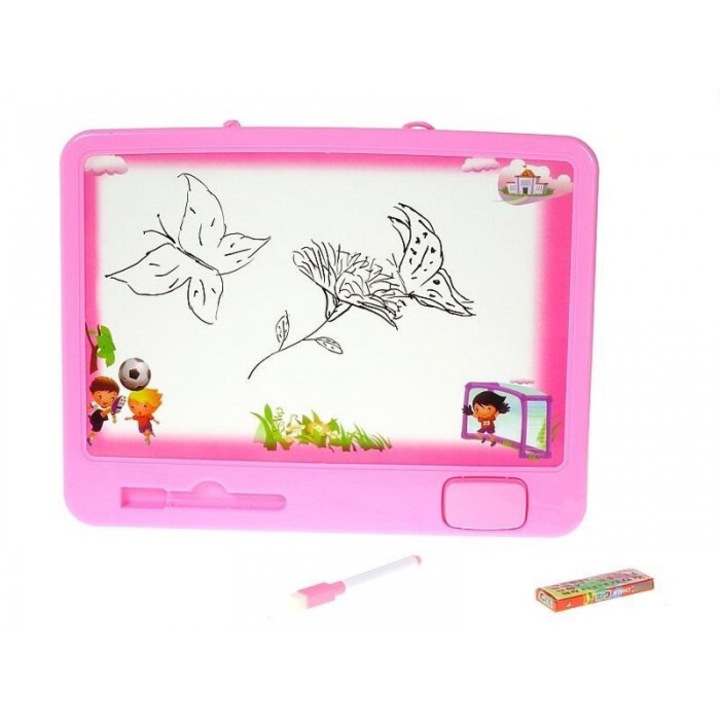 Tabla educationala cu marker, dubla, Adar, 30x29cm