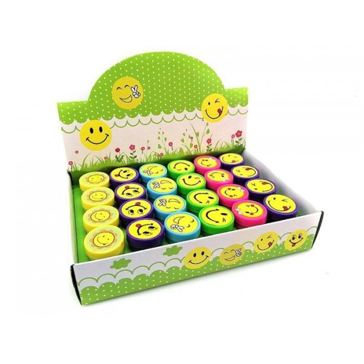 Set 24 stampile creative pentru copii, Adar, multicolor, 126x182mm