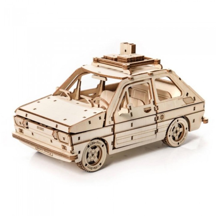 3D пъзел Little Story, Fiat 126P, дърво, 156x238 mm