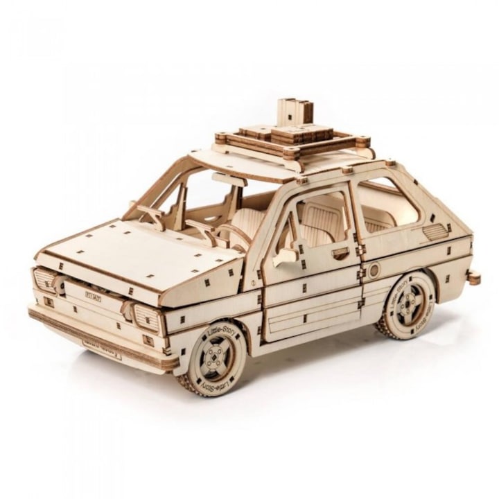 3D пъзел Little Story, Fiat 126P, дърво, 156x238 mm