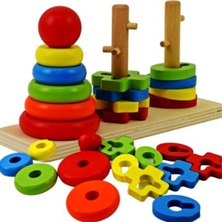 Set Puzzle Piramide MAKSIK, 125x239mm, in cutie