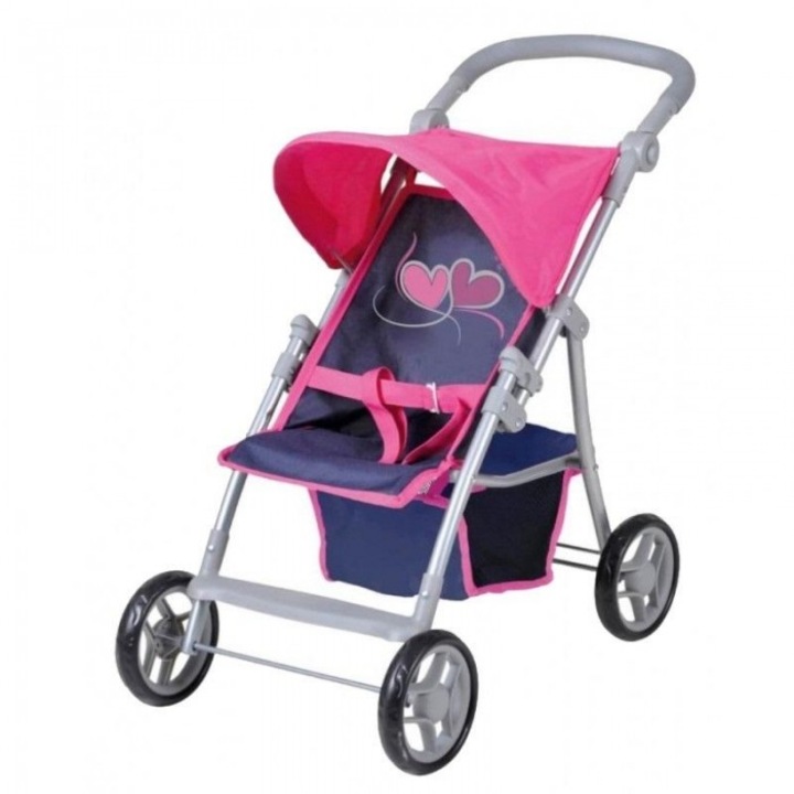 Baba babakocsi Knorr Toys Liba, rózsaszín/lila, 59x35,5x63,5 cm