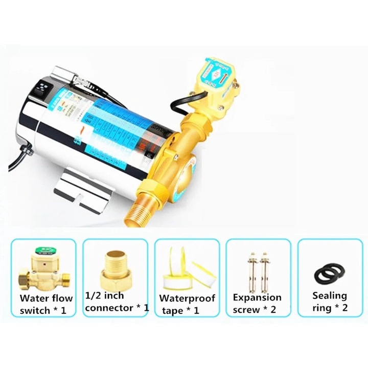 Водна помпа за повишаване на налягането автоматична 150W максимална височина 13m 20x20x10cm