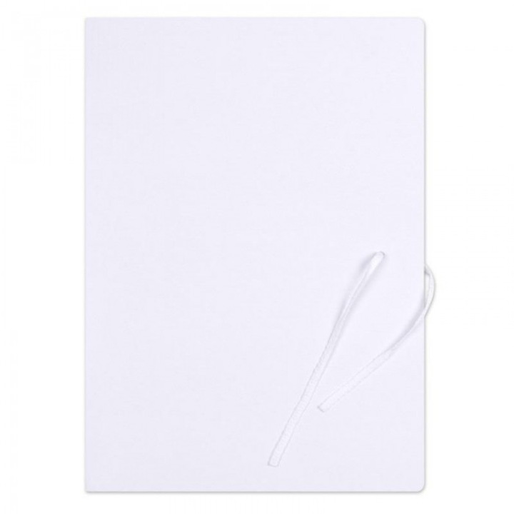 Mapa legata A4, Office, carton de inalta calitate, 350g/m2, alb, 32x24cm