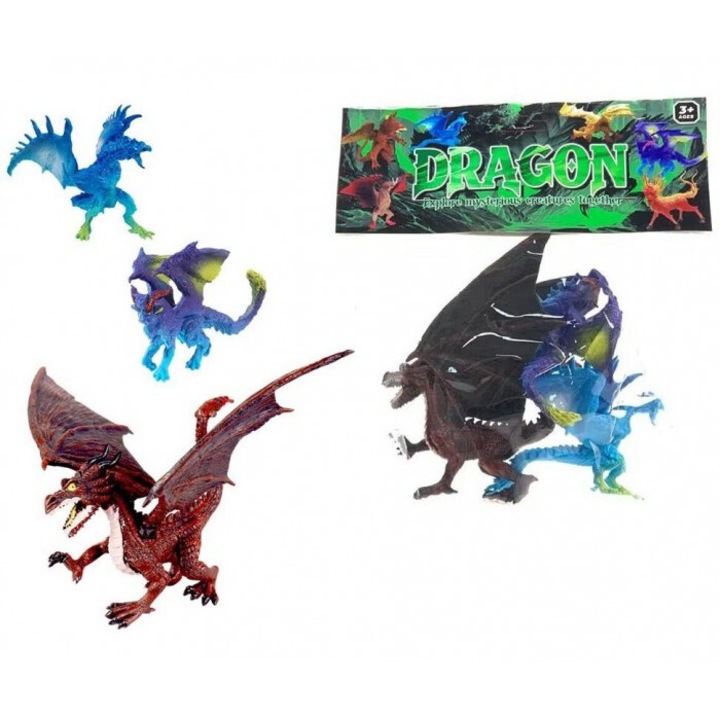 Комплект от 3 фигурки на дракон Trifox, 211х232 мм