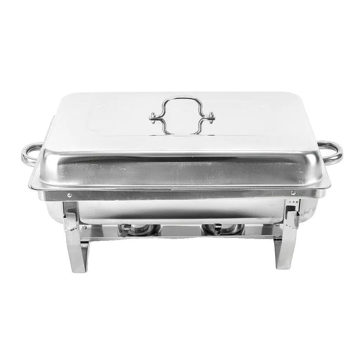 Гастронорм тава, вместимост 7.5L, неръждаема стомана, сребриста, размери 55.7x34x38.3cm