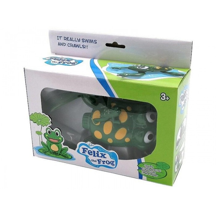 Fürdőjáték, ADAR, úszó béka, 21 x 18 x 7,5 cm, zöld