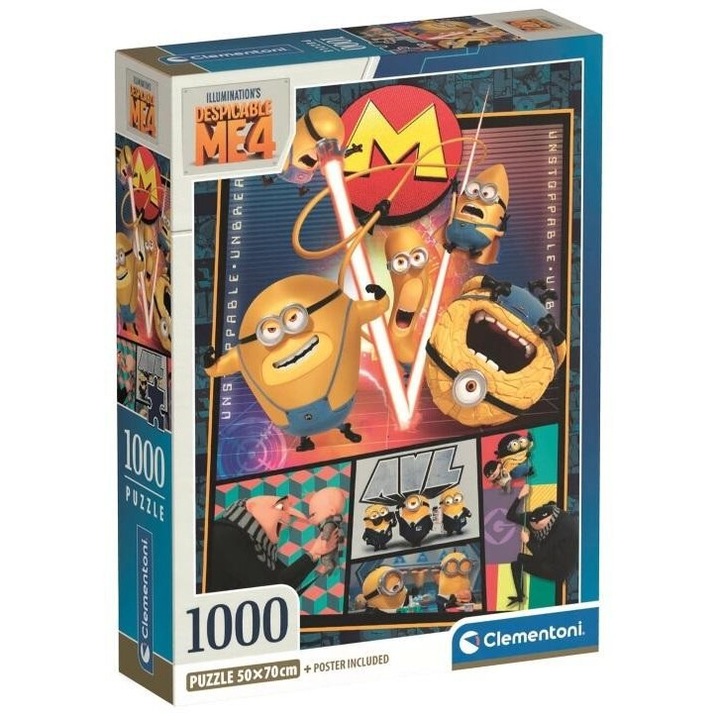 Clementoni - Puzzle Gru 4 - Minyonok - 1 000 darab