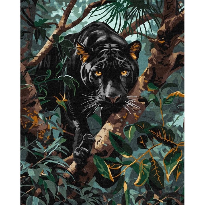 Ideyka, Paint by Number Set, Párduc, 40x50cm