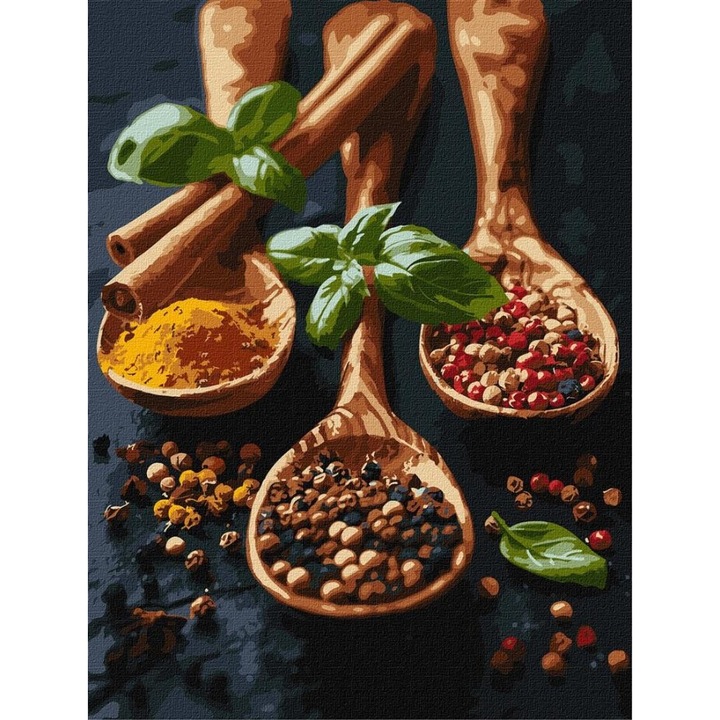 Pictura dupa numere - Condimente 30x40cm