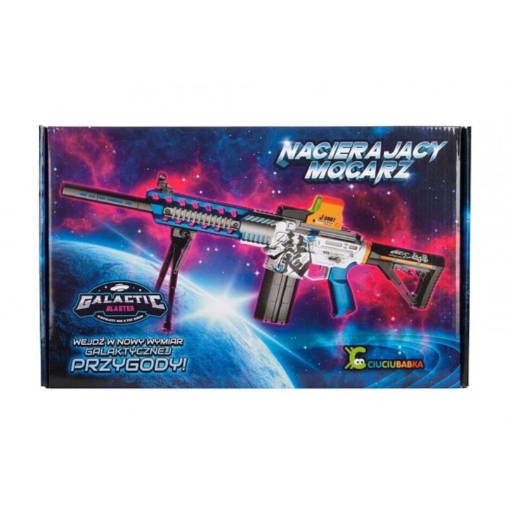 Galactic Blasters játék puska, Ciuciubabka, 444x277mm, dobozban