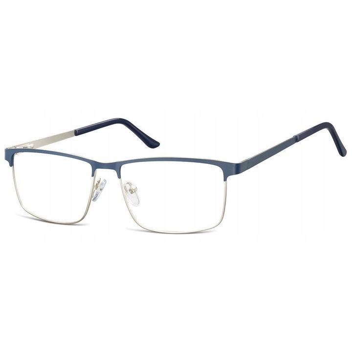 Ochelari de vedere barbati Sunoptic 910D, cadru metalic premium granat-silver, design modern elegant 53x16x145mm, rame rezistente si usoare pentru confort maxim, stil sofisticat profesional, ideali lentile dioptrii, solutie optica