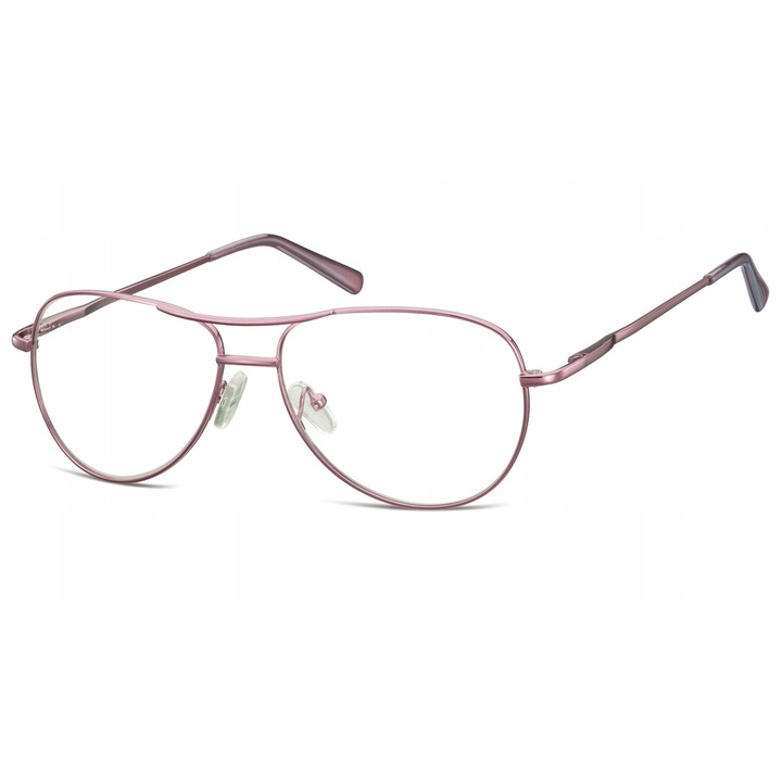 Ochelari pilot copii Sunoptic MK1-46E, flexibili, fara dioptrii, violet, 11.6x3.9cm, set 3 piese