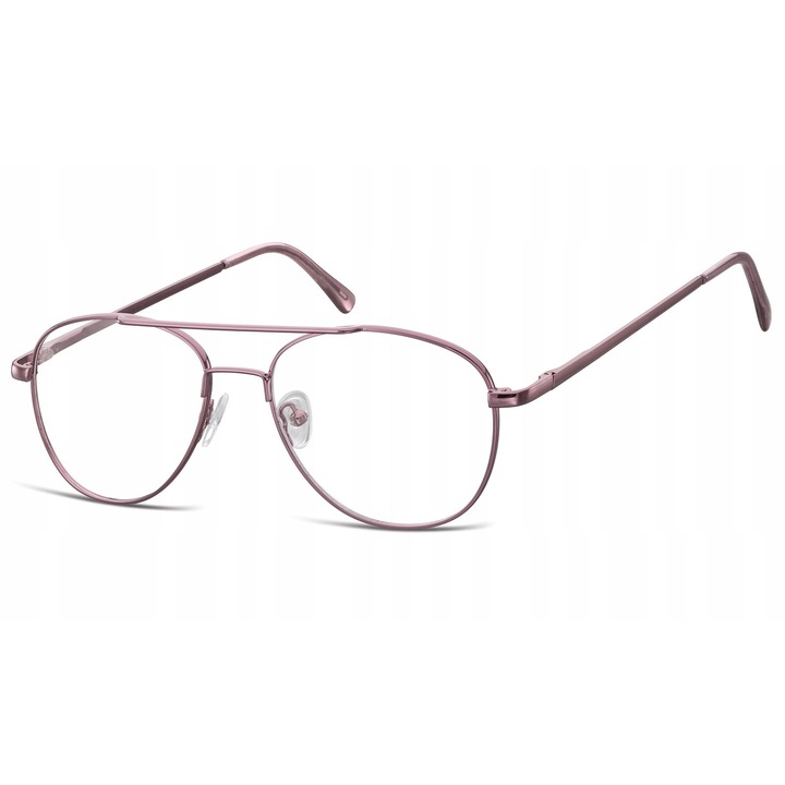 Ochelari pilot copii Sunoptic MK3-47E, flexibili, fara dioptrii, violet, 11.6x4cm, set 3 piese