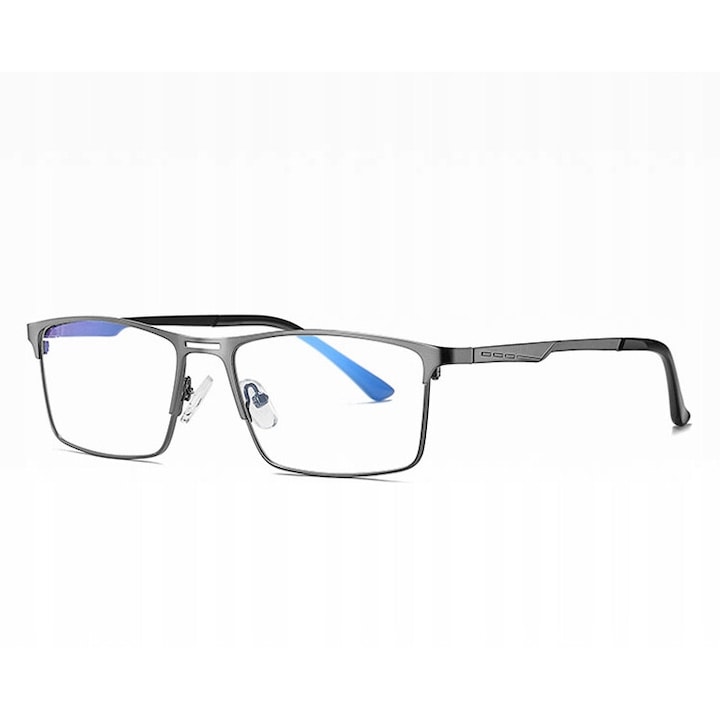 Ochelari protectie lumina albastra Stylion 2553C, rame grafit, UV 400, set 3 piese