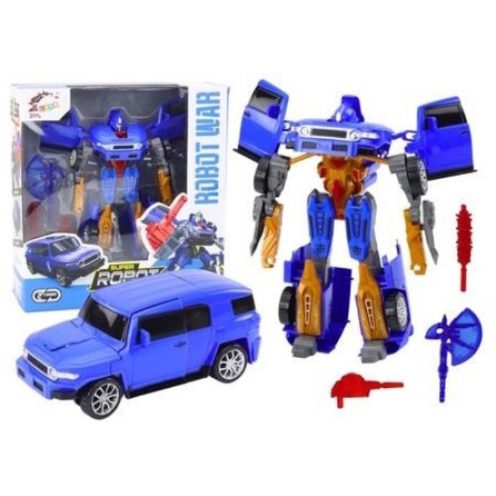 Автомобил робот, Lean Toys, Син, 3+ години
