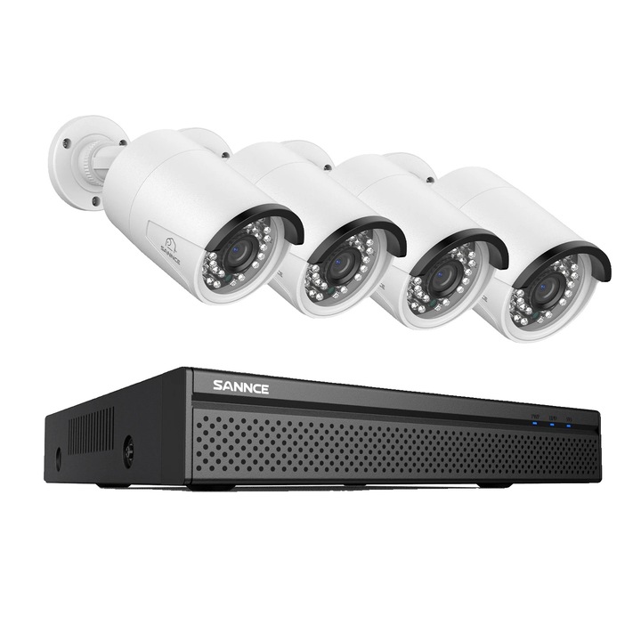 Videó megfigyelő rendszer, 8MP, 8CH POE, Nocturna, 30m, készlet