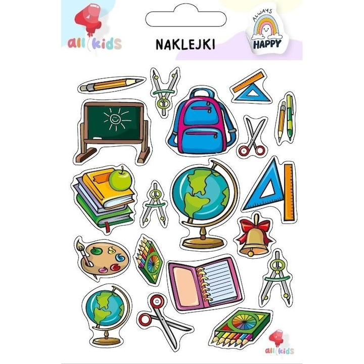 Set de stickere pentru copii All4Kids, multicolor, 150x100 mm