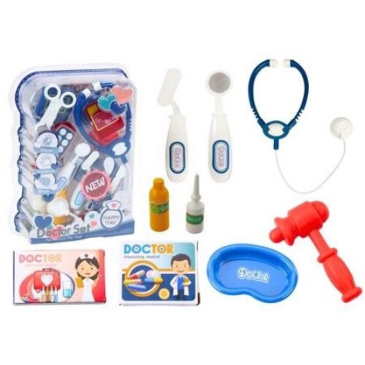 LEANToys Игрален комплект доктор, 15 части, многоцветен, 300x210 mm, 3+