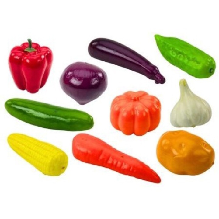 Set 24 legume moi pentru copii, LEANToys, Multicolor, 300x300 mm