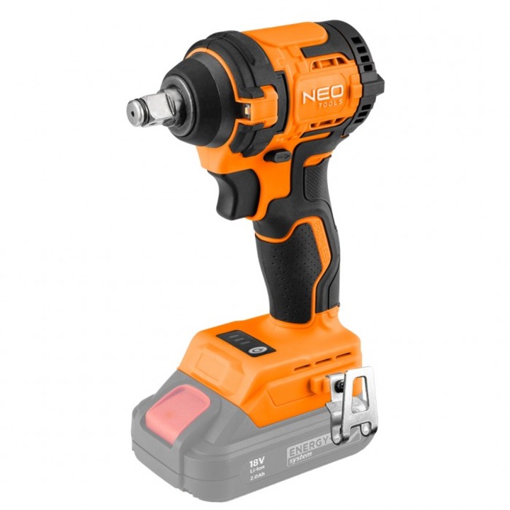 NEO Tools ударна бормашина, 270Nm, компактна, Energy+, оранжево/черно, 14.4x22.1x8.5cm