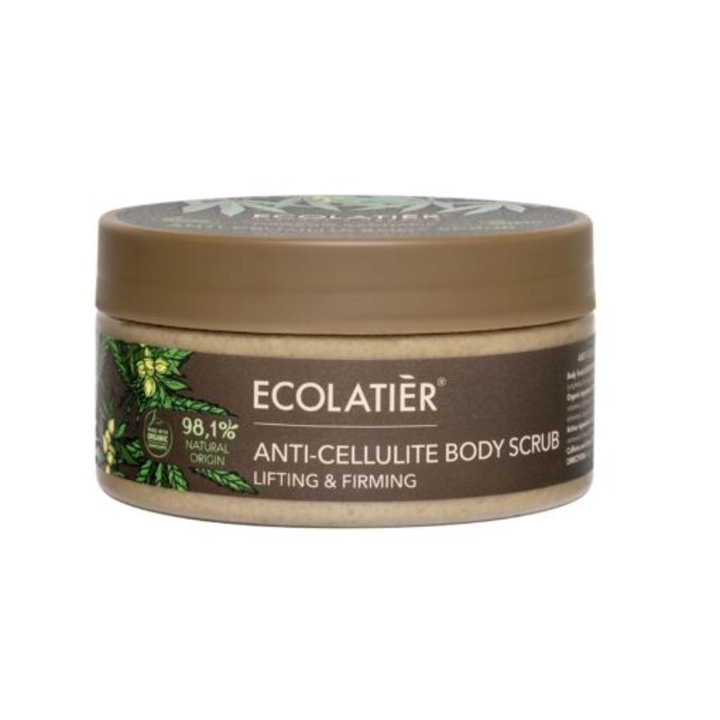 Scrub pentru corp anti-celulita Ecolatier, Organic Cannabis, cu ulei de canepa