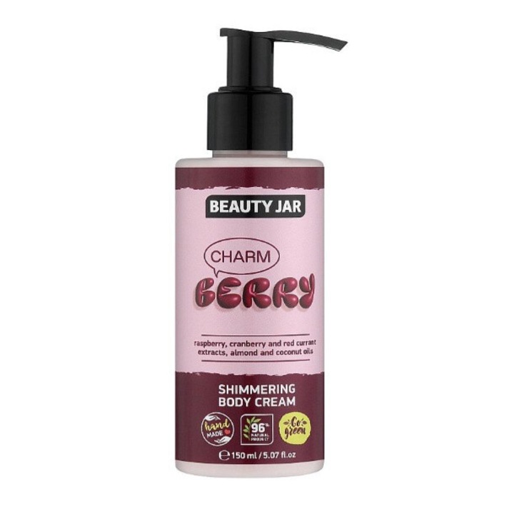 Beauty Jar CHARM BERRY testápoló krém, ragyogó hatású, intenzív hidratálás, 150 ml