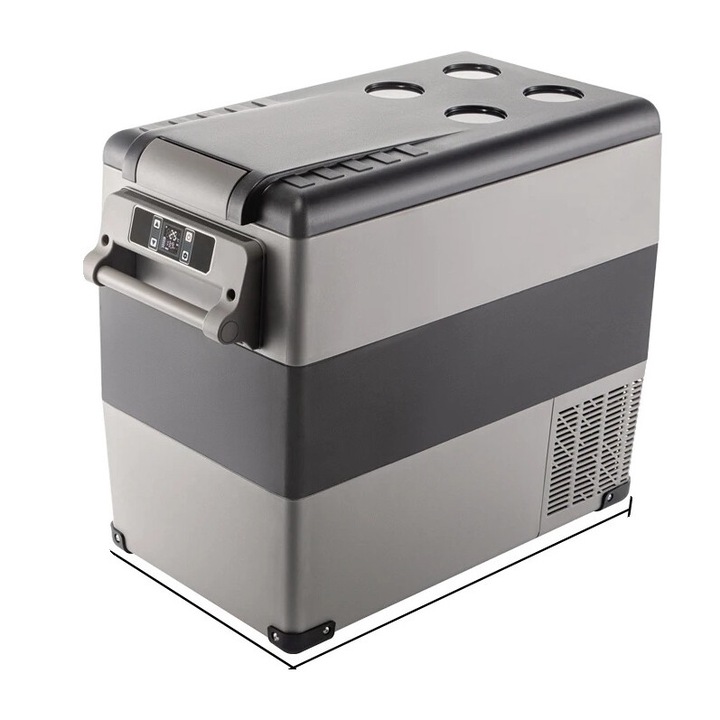 Frigider auto portabil, Vevor, 55L, racire eficienta, optiuni alimentare multiple, 69.3x34.5x53.1cm