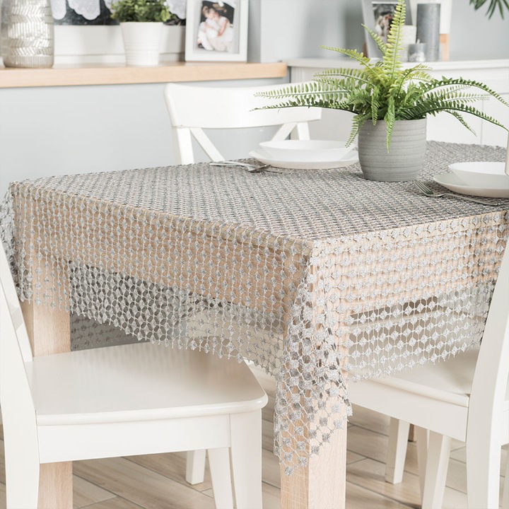 Fata de masa Markizeta Bianca, gri, 140x180cm