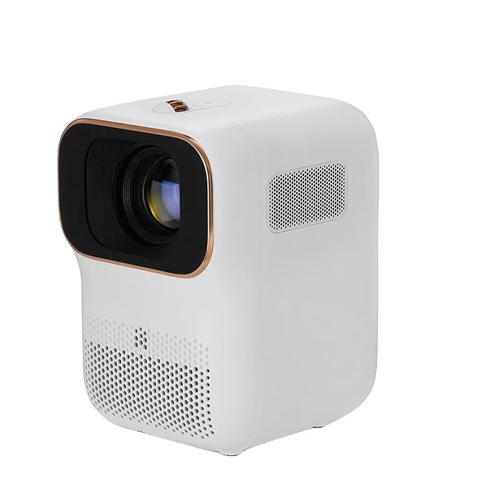 Hordozható videoprojektor, 1080P FHD, 250 ANSI Lumen, Android rendszer, fehér, 65W, 1920x1080dpi, 1x1kg