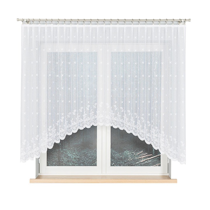 Perdea, Marziketa, alb, 300 x 140 cm, jacquard