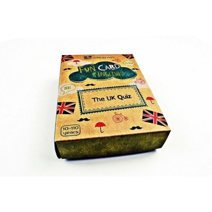 Creativo társasjáték The UK Quiz, 50 kártya, 10 éves kortól