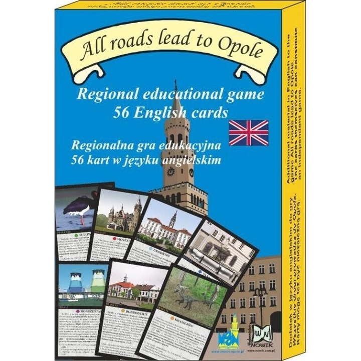 Joc de carti educativ Nowik, Wszystkie drogi prowadza do Opola, 56 piese, 2012