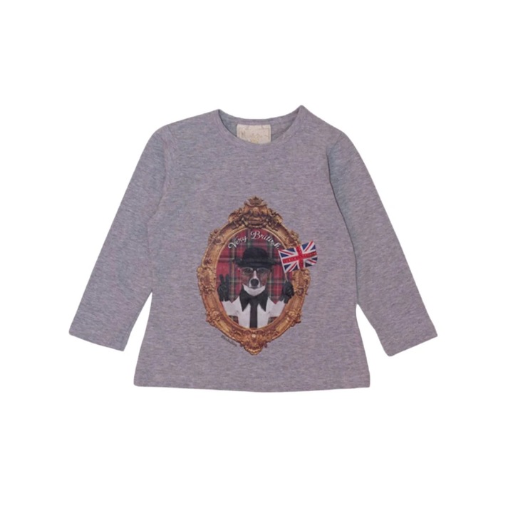 Bluza cu imprimeu britanic, fete, Bimbalina, 32840