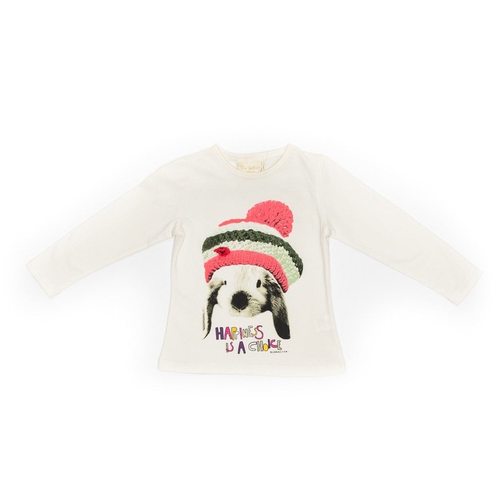 Bluza cu imprimeu iepuras, fete, Bimbalina, 25840