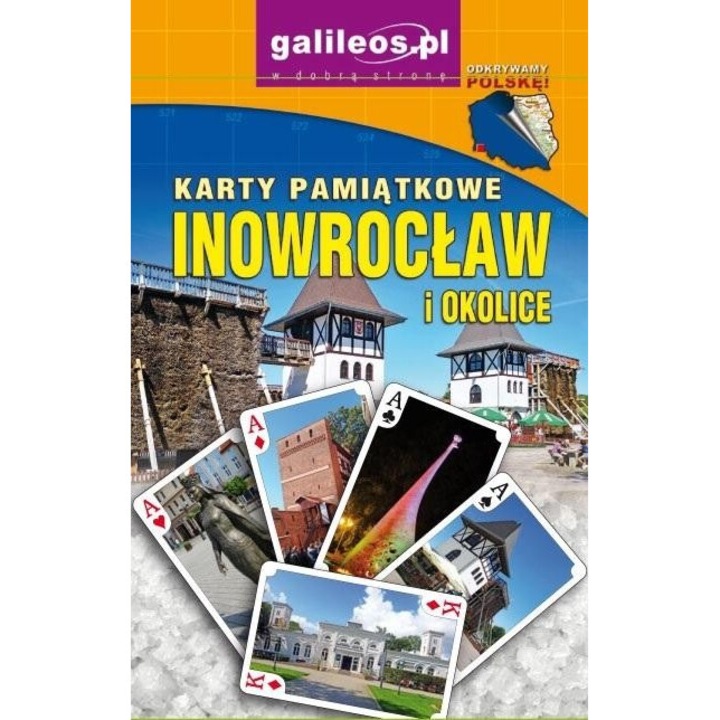 Set de carti de joc Inowroclaw si imprejurimi, Plan, 54 buc, 59x92mm, 2022