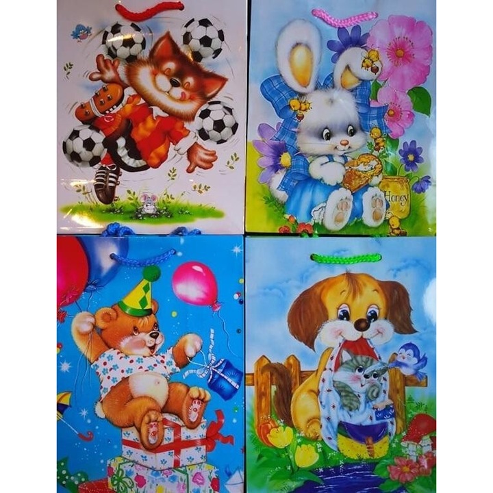 Set pungi decorative laminate pentru copii Panorama, 268x336mm, multicolor