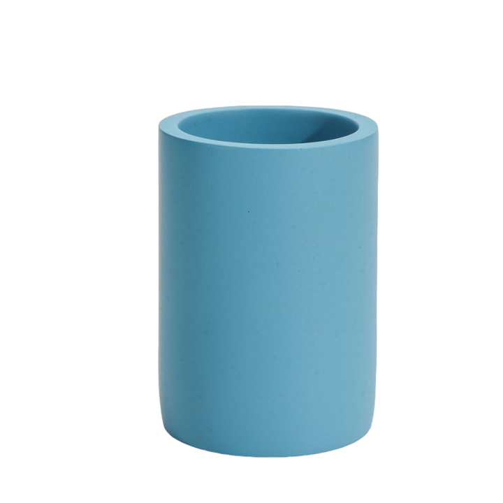 Fürdőbögre Inter Ceramic Sky ICCA 55658 kék, szabadon álló, polirezin, 10,1x7 cm, matt, égszínkék